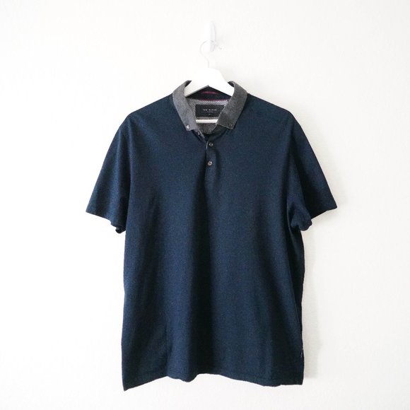 Ted Baker London Other - Ted Baker London Mens SS Polo Navy Size 6 EUC